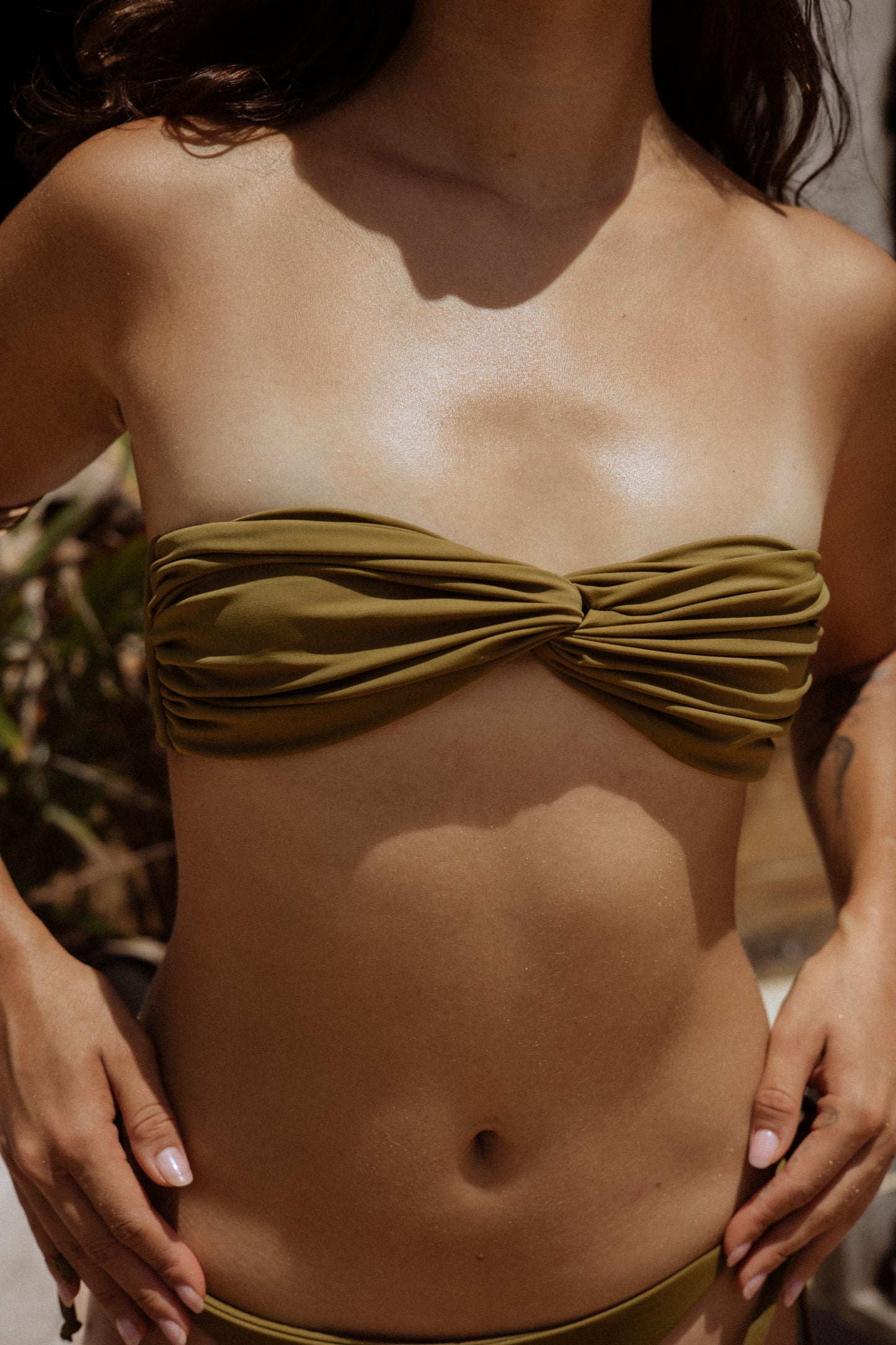 Stone Bikini Top - Chartreuse // Yegua con J